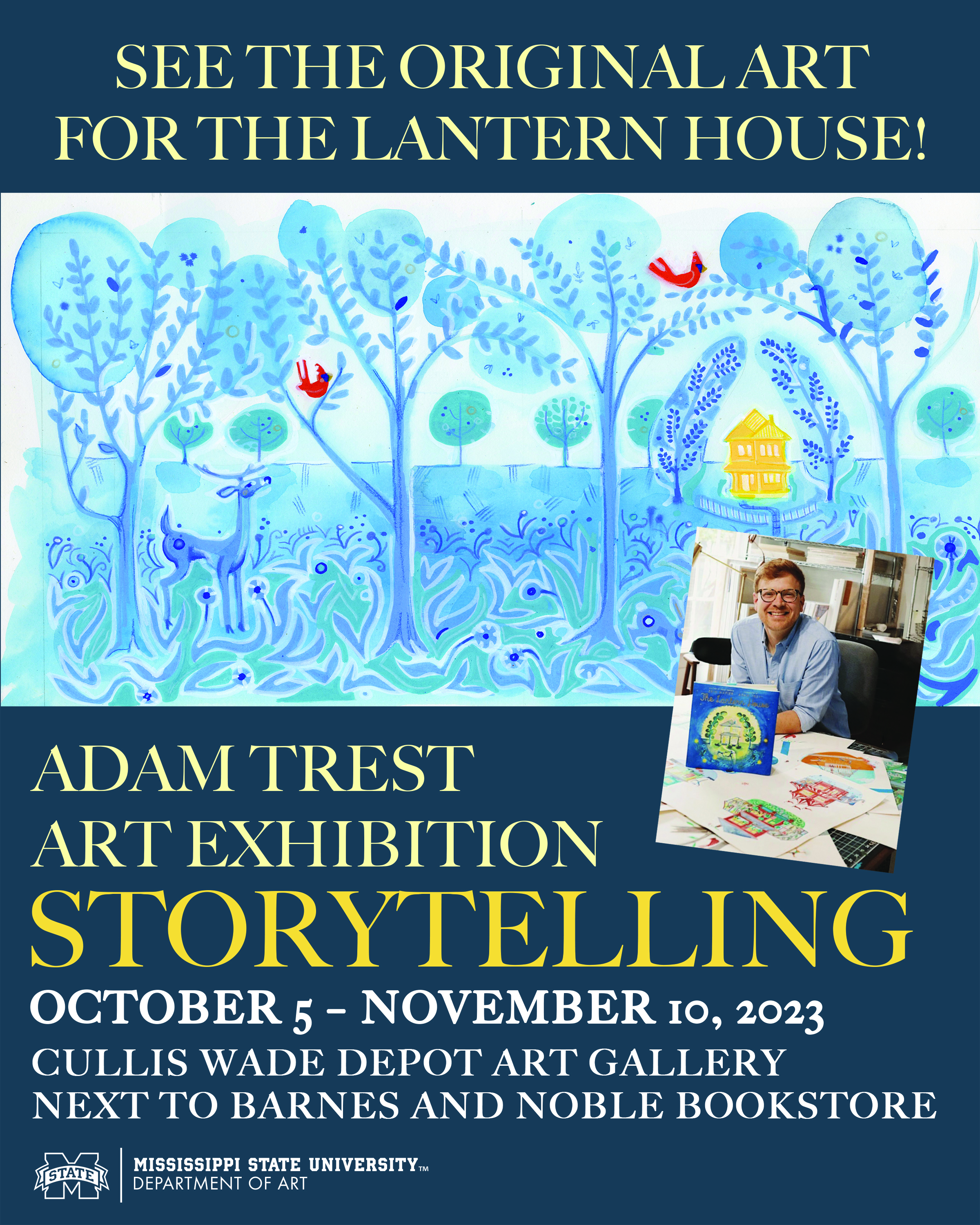 Poster for Adam Trest exhibition.