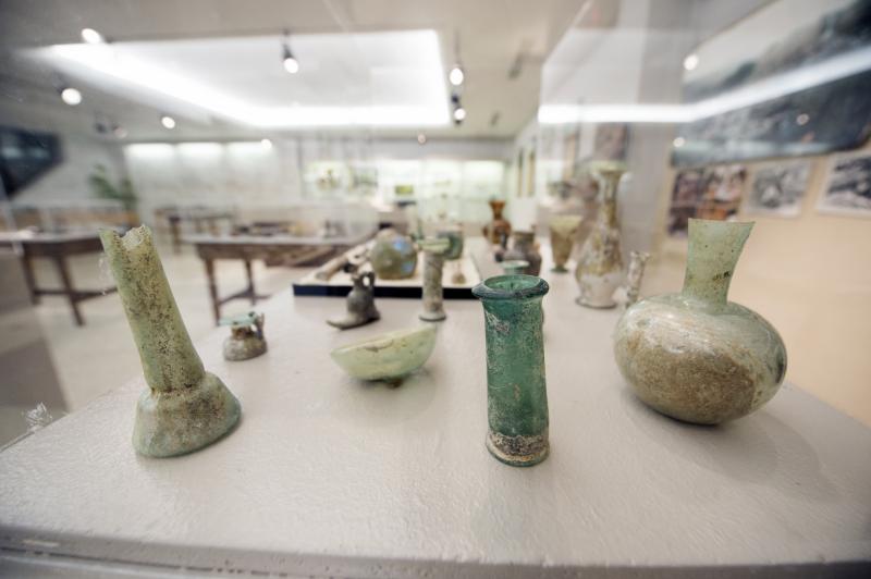 Glass vessels in the Cobb Museum of Archaeology