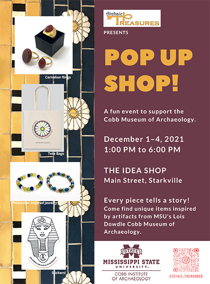 Pop Up Shop Cobb Museum Flyer Dec 2021