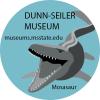 Grey mosasaur advertising Dunn-Seiler Museum